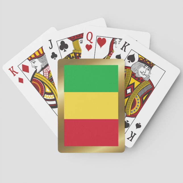 Mali Flag Playing Cards (Back)