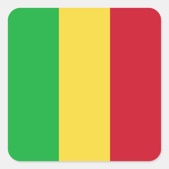 Mali Flag Sticker (Front)