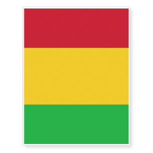 Mali Flag Temporary Tattoos