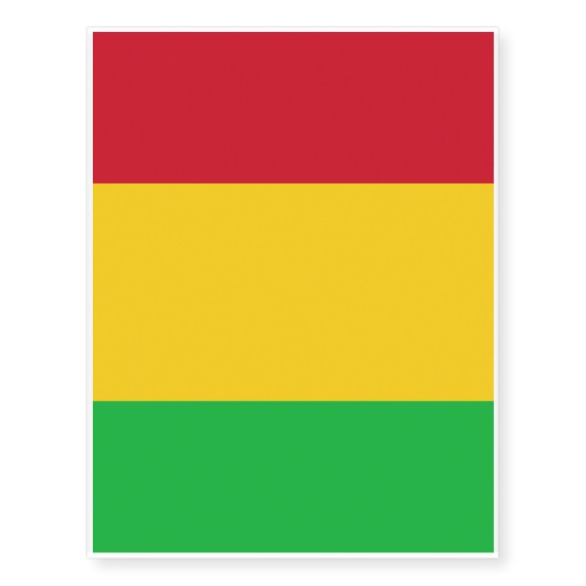 Mali Flag Temporary Tattoos (Front)