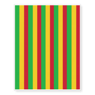 Mali Flag Temporary Tattoos