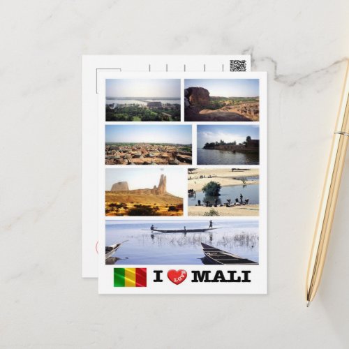 Mali _ I Love _ Postcard