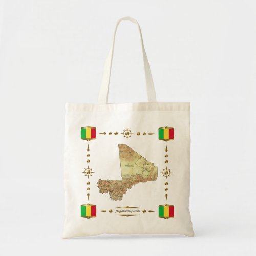 Mali Map  Flags Bag