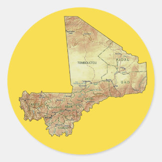 Mali Map Sticker