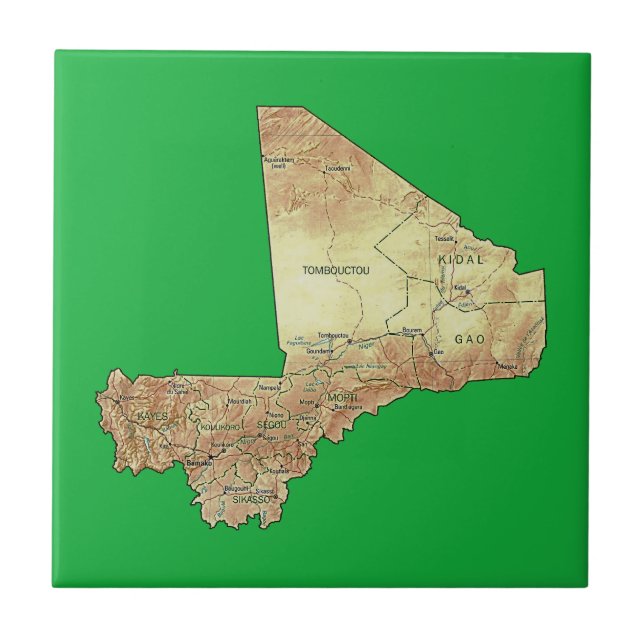 Mali Map Tile (Front)
