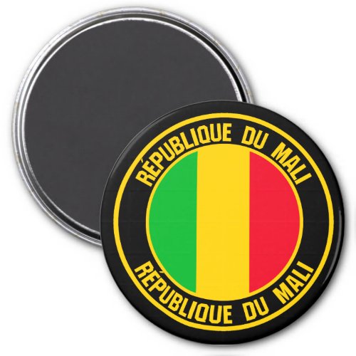 Mali Round Emblem Magnet
