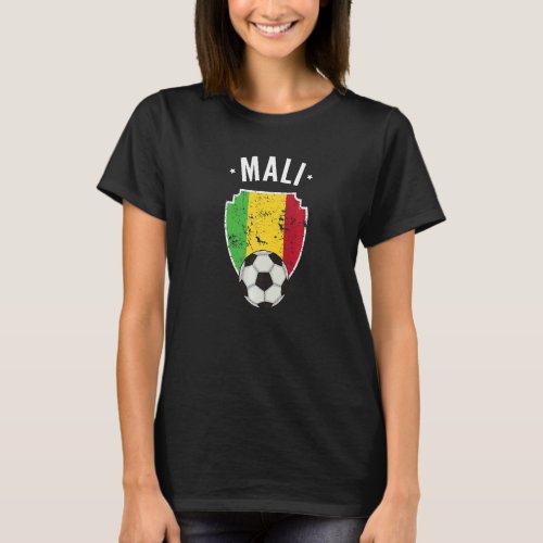 Mali Soccer Mali Flag Football Malian Pride Roots  T_Shirt