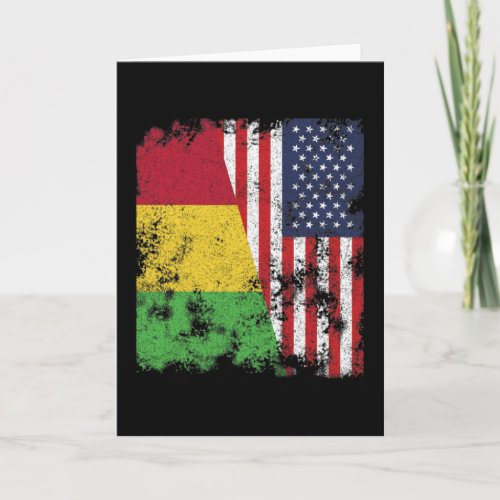 Mali USA Flag _ Half American Card