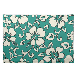 Malia Hibiscus Hawaiian Dinner Placemats