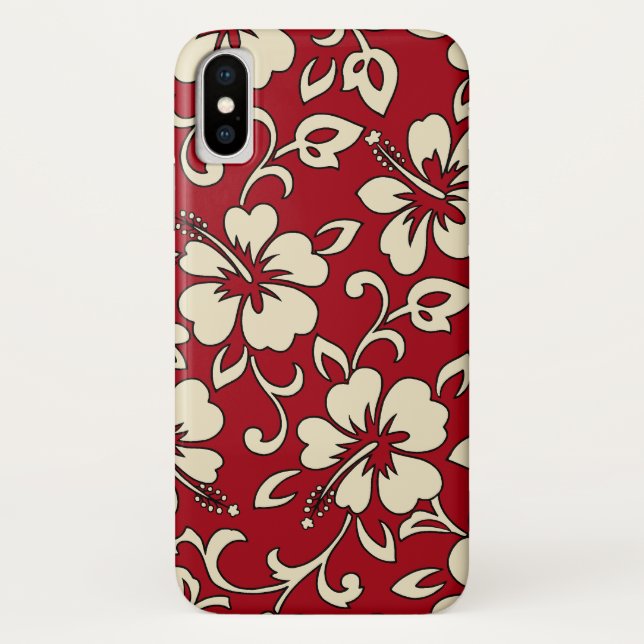 Malia Hibiscus Hawaiian Floral Case-Mate iPhone Case (Back)