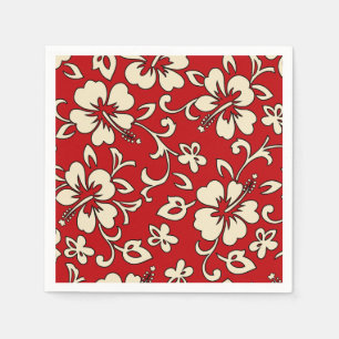 Malia Hibiscus Hawaiian Floral Napkins