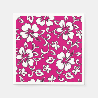 Malia Hibiscus Hawaiian Floral Paper Napkins