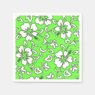 Malia Hibiscus Hawaiian Floral Paper Napkins