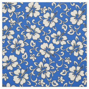 Malia Hibiscus Hawaiian Pareau Print Fabric