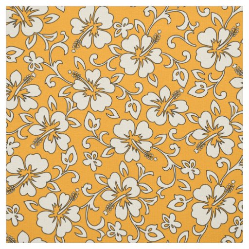 Malia Hibiscus Hawaiian Pareau Print Fabric