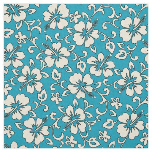 Malia Hibiscus Hawaiian Pareau Print Fabric