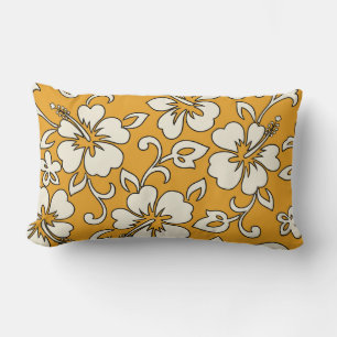Malia Hibiscus Hawaiian Reversible Lumbar Pillows