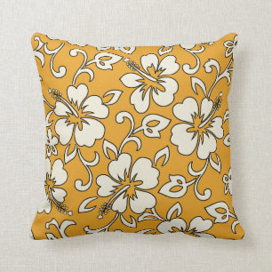 Malia Hibiscus Hawaiian Reversible Square Pillows