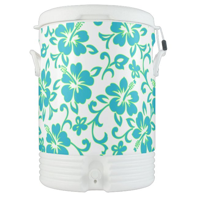 Malia Hibiscus Hawaiian Tropical Drink Coolers Cooler (Front)