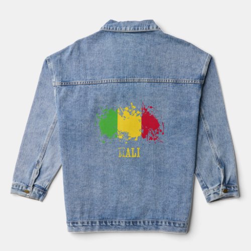 Malian enthusiasts for Mali and Mali  Denim Jacket