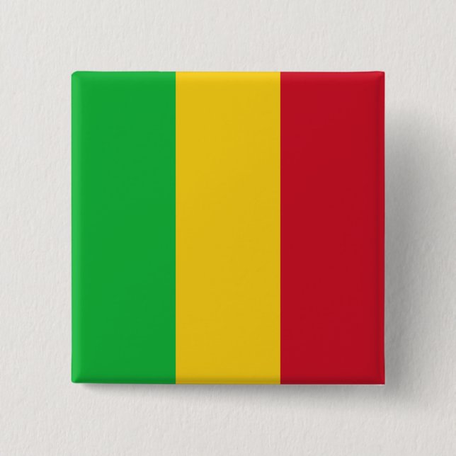 Malian Flag Button (Front)
