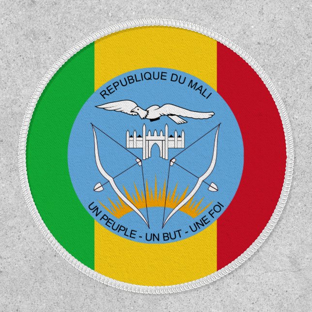 Malian Flag & Coat of Arms, Flag of Mali Patch (Front)