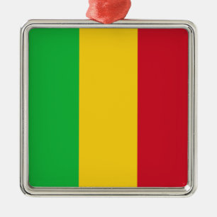 Malian Flag (Mali, Africa) Metal Ornament