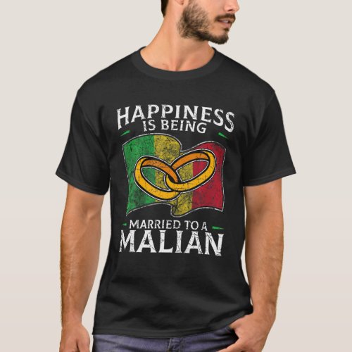 Malian Marriage Mali Married Wedding Heritage Root T_Shirt
