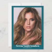 Malibu 5 Modeling Comp Card | Double Sided