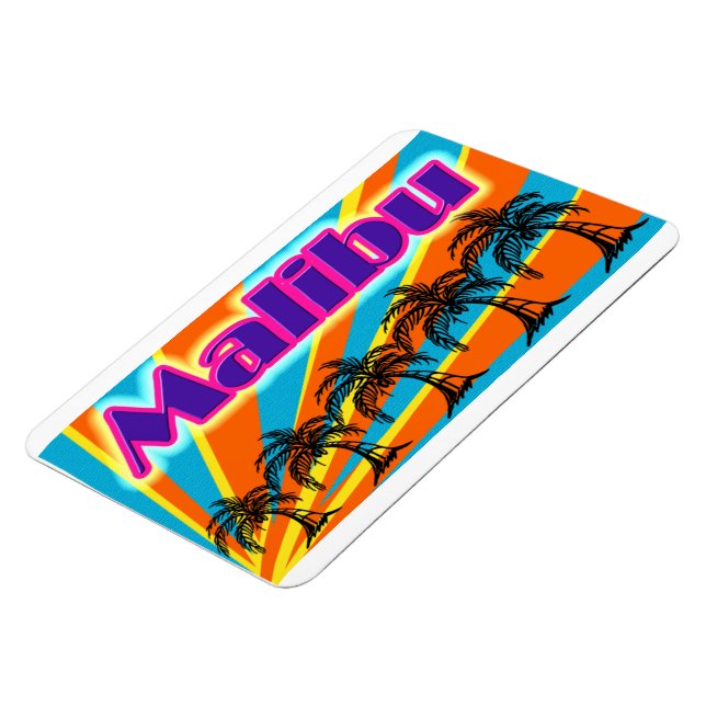 Malibu 5 Palm Trees Magnet (Left Side)