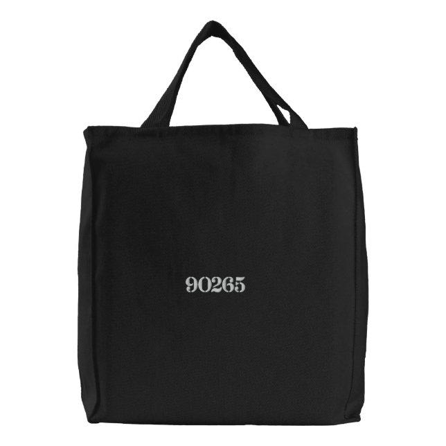 malibu 90265 embroidered large tote (Front)