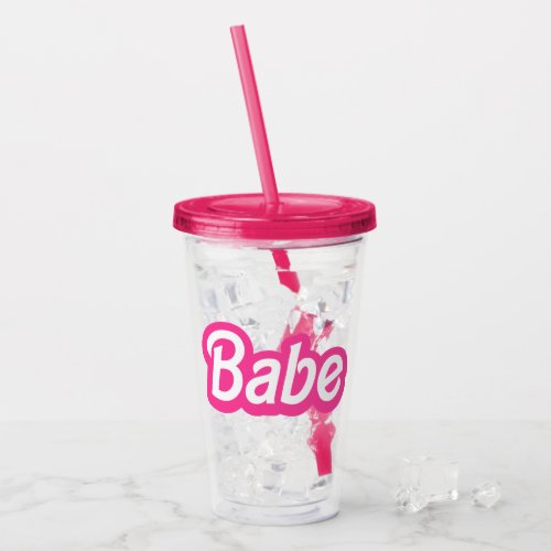 Malibu Babe Cup  Malibu Pink Bachelorette Tumbler