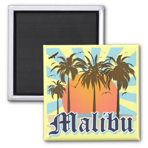 Malibu Beach California CA Magnet
