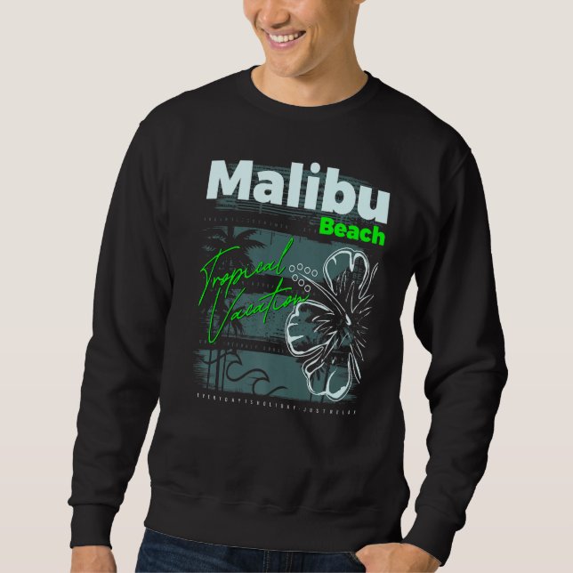 Malibu Beach California Graphic Tees & Cool Design (Front)