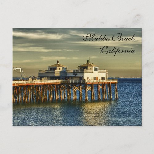 Malibu Beach California Postcard