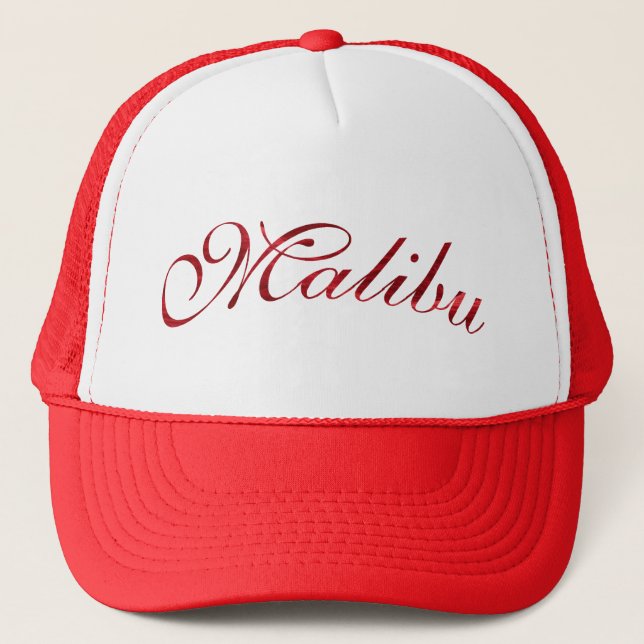 Malibu Beach Fashion Trucker Hat (Front)