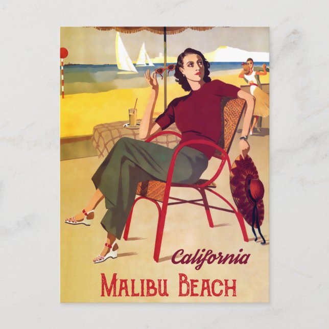 Malibu Beach Postcard (Front)