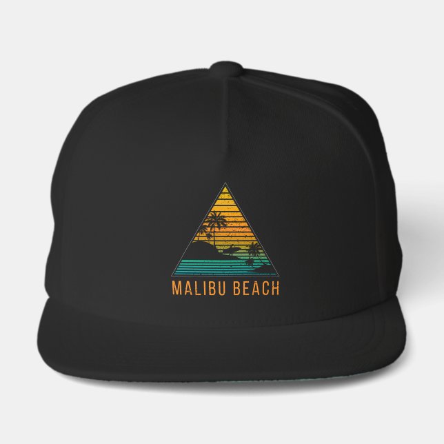 Malibu Beach Surf  Snap Back Hat (Front)