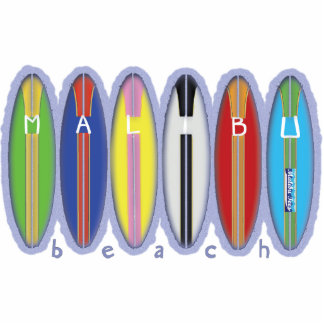 Malibu Beach Surfboards Cutout