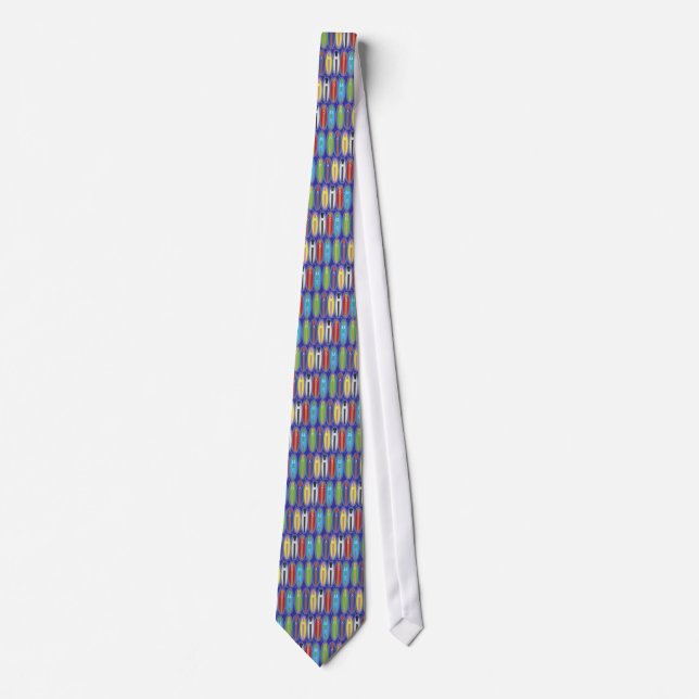 Malibu Beach Surfboards Neck Tie (Front)