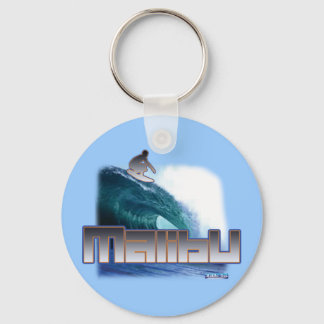 Malibu Beach Surfing Keychain