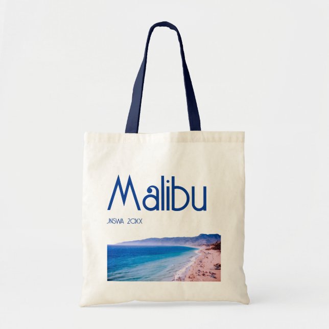 Malibu Beach Tote Bag Corporate Event Bag  (Front)