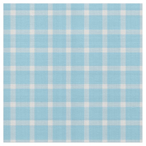 Malibu Blue Checkered Gingham Plaid Fabric