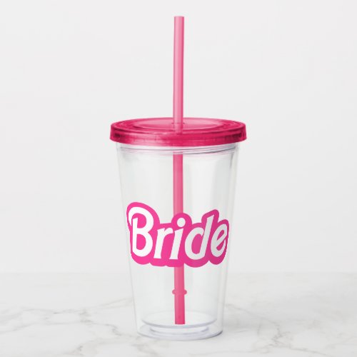 Malibu Bride Tumbler Malibu Pink Bachelorette Cup