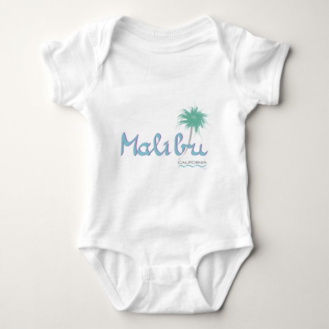 Malibu, CA Baby Bodysuit (Front)