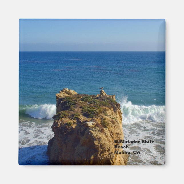 Malibu CA Beach Magnet (Front)