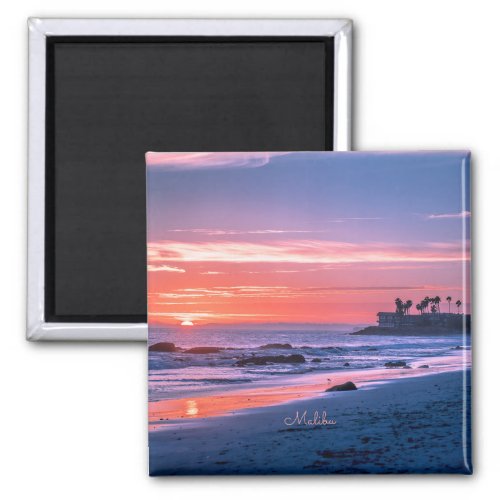 Malibu CA beautiful scenic photograph Magnet