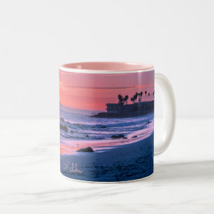 Malibu, CA picturesque photo Two-Tone Coffee Mug