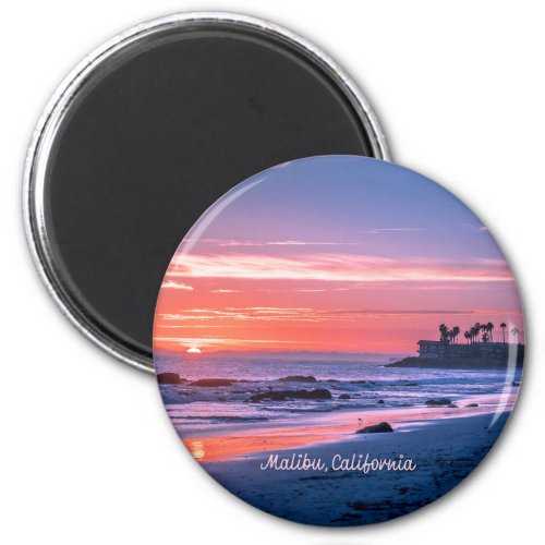 Malibu CA picturesque photograph Magnet