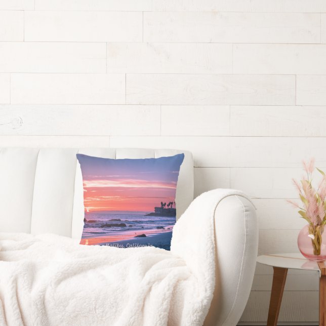 Malibu, CA picturesque photograph Throw Pillow (Couch)
